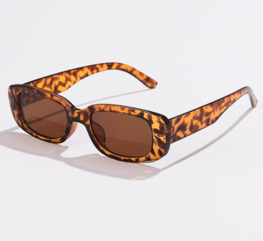 Men's And Women's Rectangular Sunglasses With Small Frame