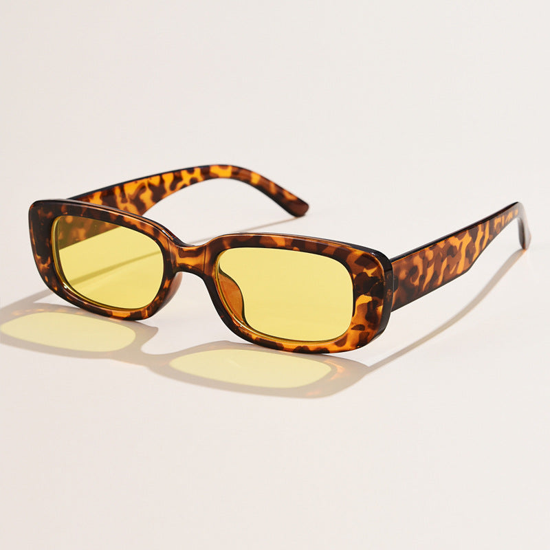 Men's And Women's Rectangular Sunglasses With Small Frame