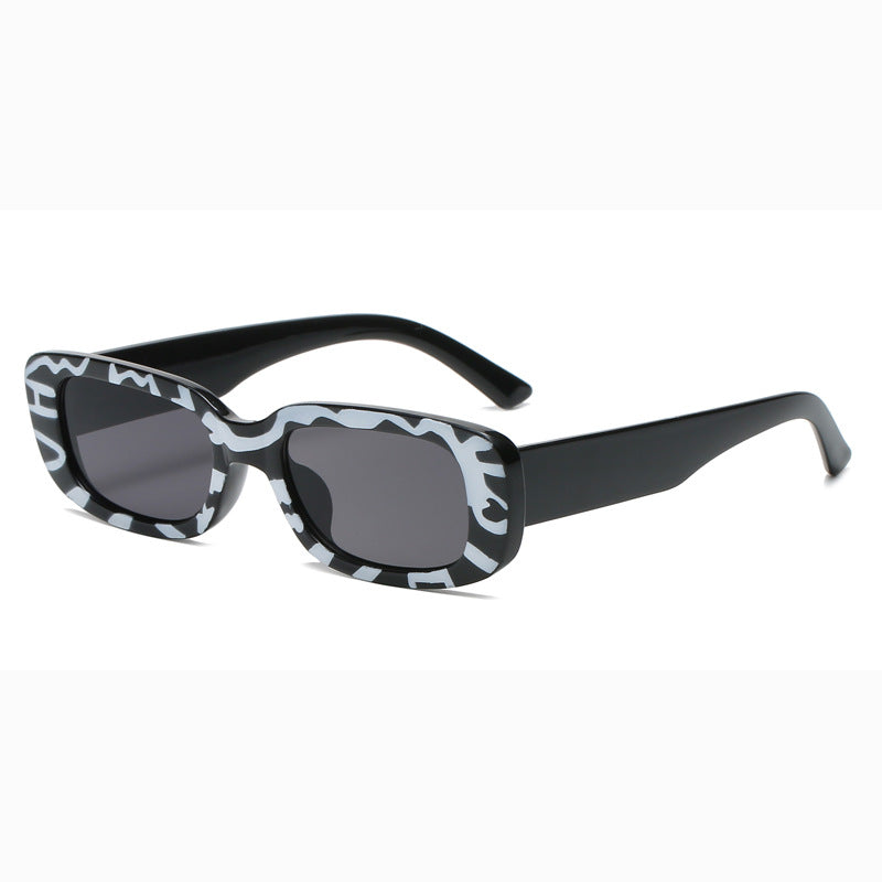 Men's And Women's Rectangular Sunglasses With Small Frame